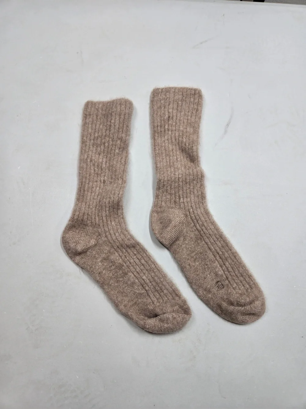 QUINCE Mongolian Cashmere Slouch Sock XS/Small Oatmeal 0852